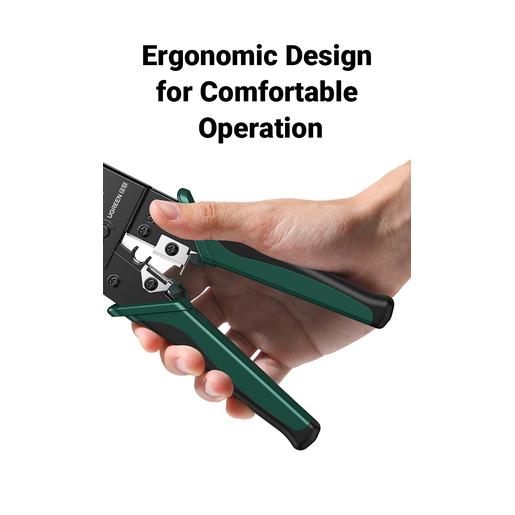 Обжимные клещи UGREEN NW136 70683 Crimping Tool. Цвет: черно-зеленый