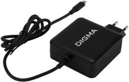Адаптер питания Digma DM-U70,  5 - 20 В,  3.25A, 65Вт,  черный