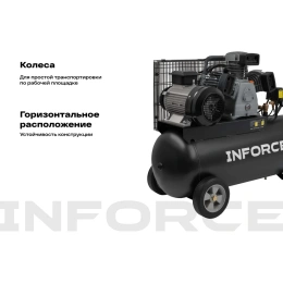 Ременной компрессор Inforce (100 л; 10 бар; 580 л/мин) IBCW-100L-3P/580