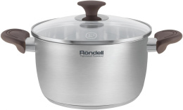 Кастрюля Rondell Coffee Bean RDS-1644 3.2л. d=20см (с крышкой) стальной
