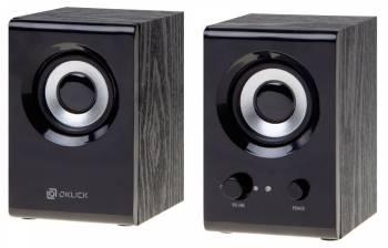 Колонки Oklick OK-160, 2.0, черный [417559]