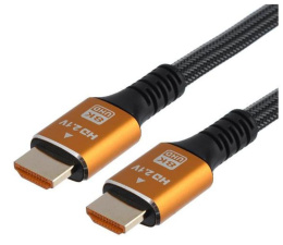 Кабель GoPower Ultra High Speed HDMI m -HDMI m 2.0м нейлон ver.2.1 8K 60Hz серый в пакете 1/150 (00-00027311)