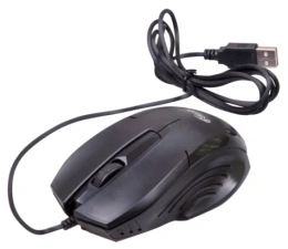 Компьютерная мышь RITMIX ROM-300_BLACK полноразмерная мышь, проводная USB Type-A, сенсор оптический 800 dpi, 3 кнопки, колесо с нажатием, цвет черный