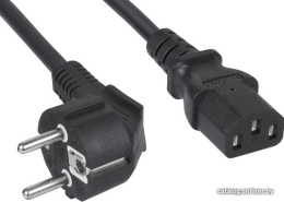 Кабель питания Cablexpert, 1.8м, Schuko- C13, 6А, черный, с заземлением PC-186