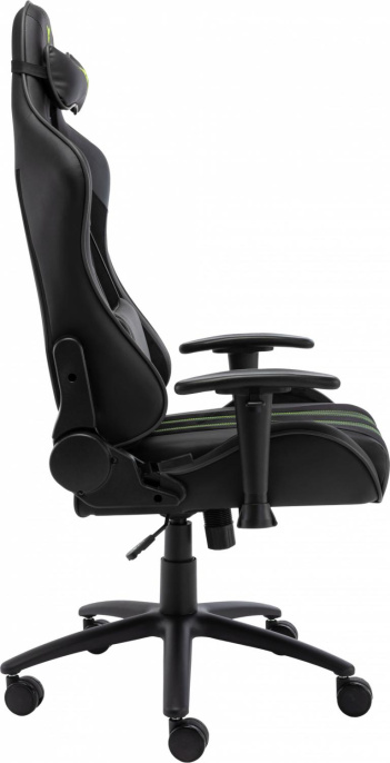 Кресло игровое Zone 51 Gravity экокожа/ткань с подголов. крестов. сталь (Z51-GRV-B)