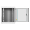 Шкаф телекоммуникационный 10" настенный 9U ExeGate EC-WM-9U.280.G.GREY (10”, 9U, 350x280x420mm (ШхГхВ), передняя дверь закаленное стекло, пыле- и влагозащита IP23, светло-серый RAL 7035) EX298625RUS