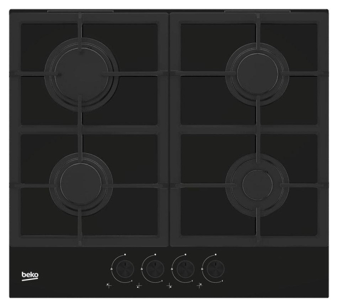 Газовая варочная панель Beko HILG 642C5 SB, независимая, черный