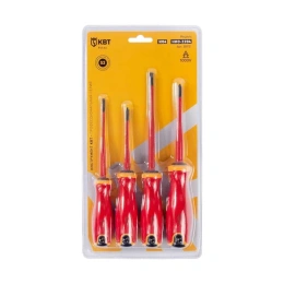 Набор диэлектрических отверток КВТ НИО-2204 серия СЛИМ 88931