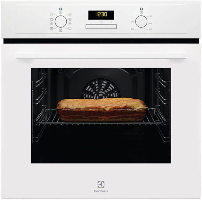 Духовой шкаф электрический Electrolux EOF3H40BW, 65л, дверца с 2 стеклами, белый