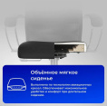 Кресло МЕТТА SU-B-8, сетка/ткань, до 150кг, топ-ган, фиксированные подлокотники,  черный