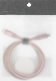 Кабель SOLOVE DW5,  Lightning (m) -  USB Type-C (m),  1м,  розовый [dw5 pink rus]