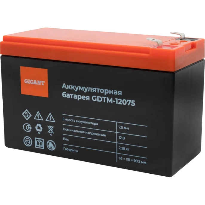 Аккумуляторная батарея Gigant GDTM-12075 (GDTM-12072)