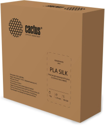 Пластик Cactus CS-3D-PLA-1KG-S-WHITE PLA SILK/ 1.75мм/ 1кг/ 326м/ белый