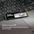 Накопитель SSD Patriot P400 Lite 1TB (P400LP1KGM28H) (M.2, PCI Express 4.0 x4, 3D TLC NAND, скорость чтения/записи: 3500/2700 МБ/с)
