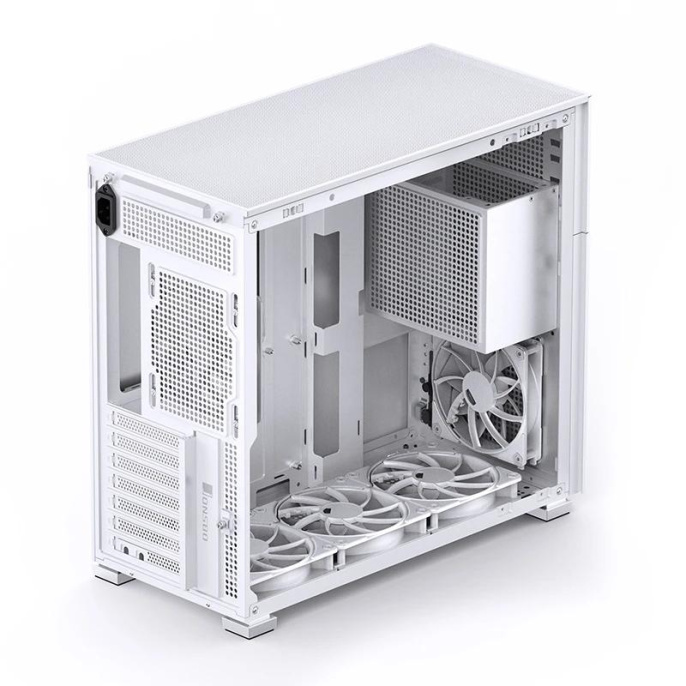 Корпус JONSBO D41 STD, Midi-Tower, TG, no fan, 1xUSB-A 3.2 + 1xUSB-C 3.2, ATX, mATX White D41 STD White