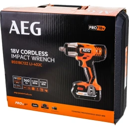 Аккумуляторный гайковерт AEG BSS 18C12Z LI-402C 4935446456