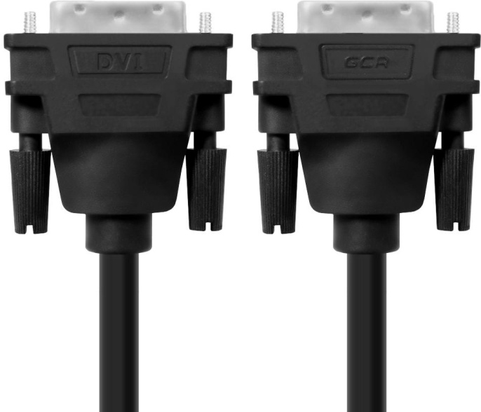 Greenconnect Кабель DVI-D 1.8m, черный, OD 8.5mm, 28/28 AWG, DVI/DVI, 25M/25M, GCR-DM2DMC-1.8m, двойной экран