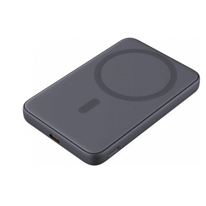 Внешний аккумулятор (Power Bank) AUKEY Magnetic PB-MS03,  5000мAч,  черный [apb-pb-ms03bk]