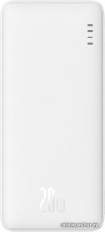 Портативное зарядное устройство Baseus Airpow PPQD090002 Fast Charge Power Bank 10000mAh 20W White With Cable USB to Type-C 30cm White ультратонкий, компактный, быстрая зарядка, двойной