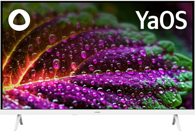 32" Телевизор BBK 32LEX-7244/TS2C (W) HD, СМАРТ ТВ, YaOS, белый