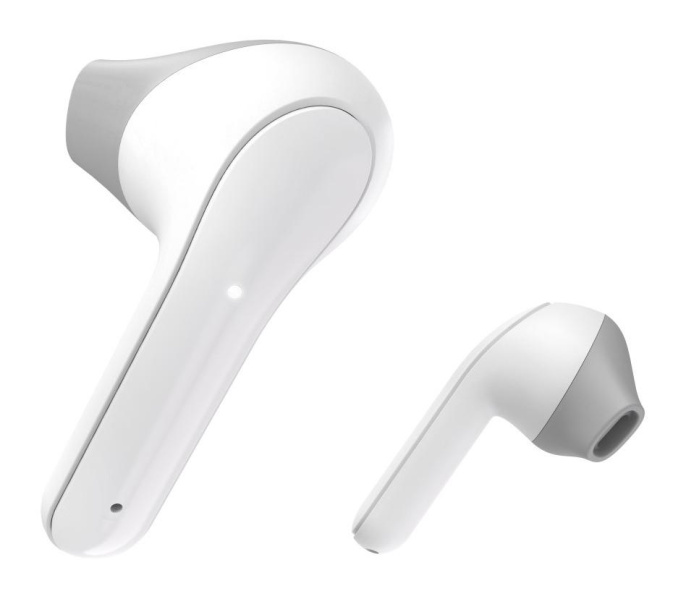 Гарнитура вкладыши Hama Freedom Light белый/серый беспроводные bluetooth в ушной раковине 00184068
