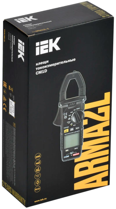 Клещи токоизмерительные IEK ARMA2L 5 CM1D, измер.ток: переменный/постоянный [a2l5-cm14-01]