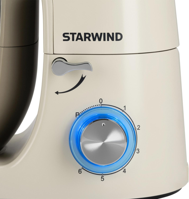 Кухонная машина Starwind SKM8283 планетар.вращ. 1900Вт кремовый