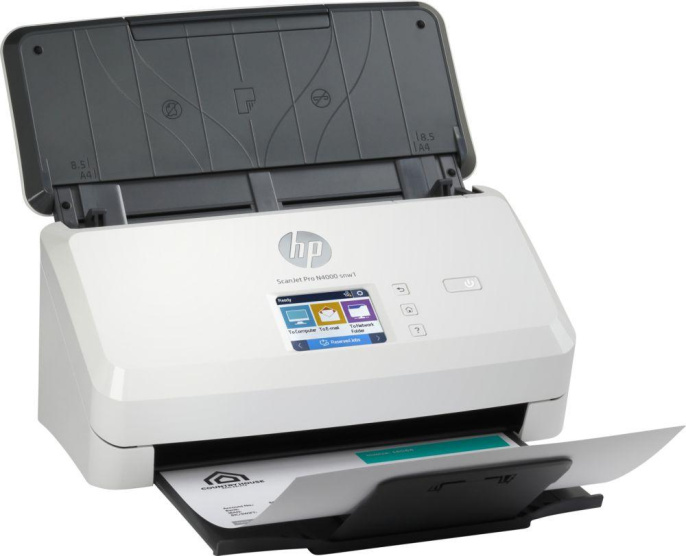 Сканер HP ScanJet Pro N4000 snw1 белый/черный [6fw08a]