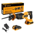 Аккумуляторная сабельная пила DEKO DKRS20, 20В, 2х2.0Ач 063-4253