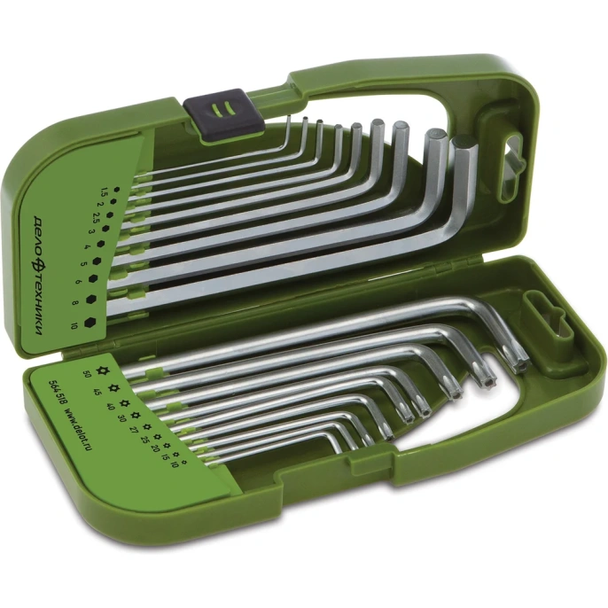 Набор ключей Дело Техники шестигранных и TORX удлиненных, 18предм. 564518