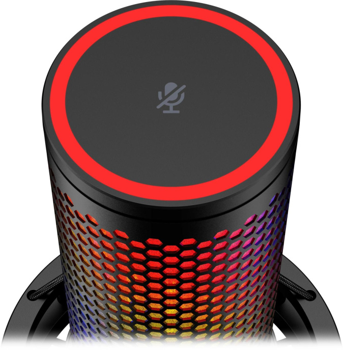 Микрофон проводной HyperX QuadCast 2 S 3м черный (9A273AA)