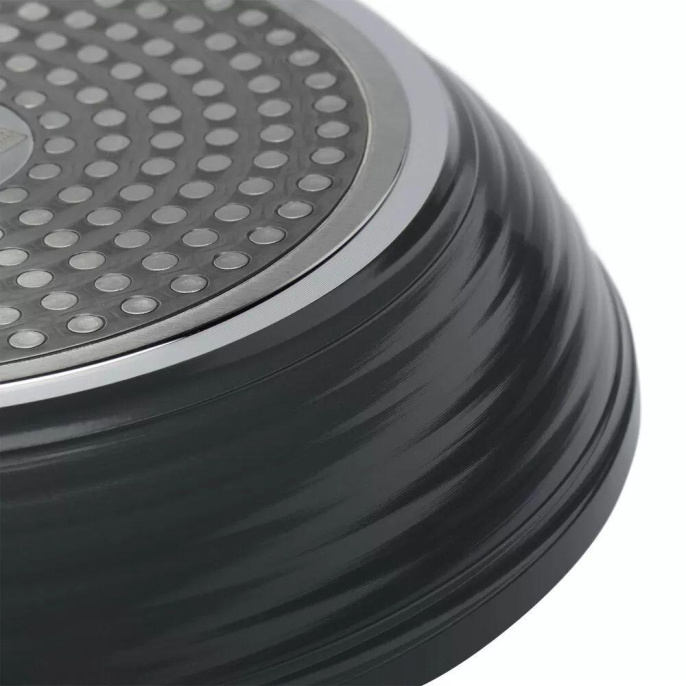 Сковорода Polaris Canto 20F круглая 20см покрытие: Pfluon ручка несъемная без крышки серый 019121