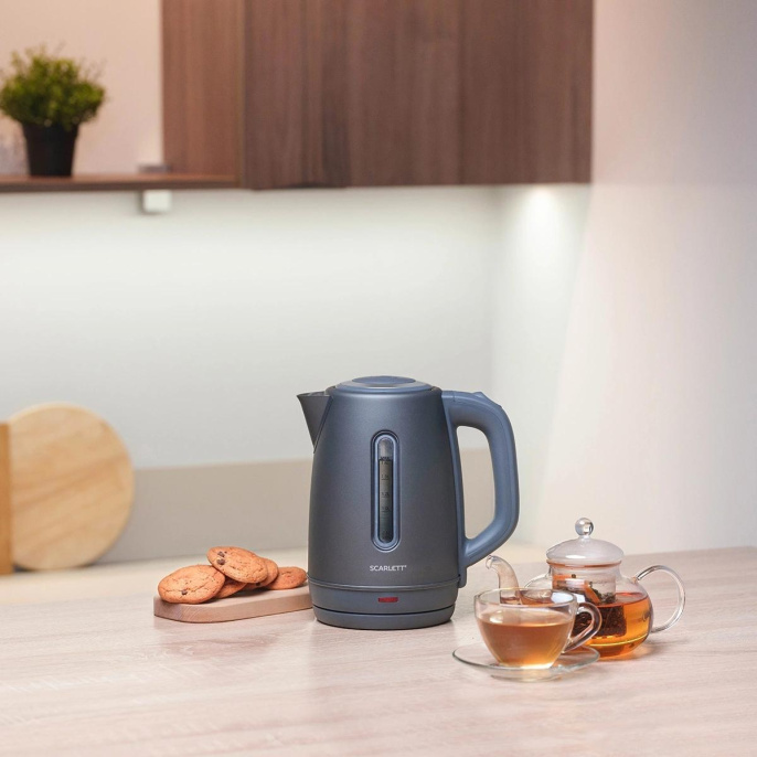 Чайник электрический Scarlett SC-EK21S42, 1.8л, пластик