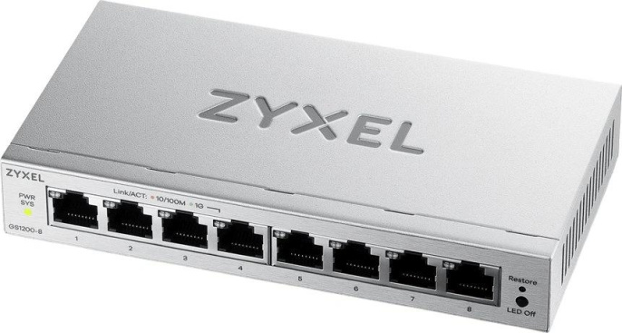 Коммутатор Zyxel GS1200-8V3-EU0101F L2 8x1Гбит/с управляемый