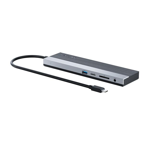 док-станция Docking Station WAVLINK USB-C Triple Display /85W PowerDelivery/2xUSB3.0/2xUSB2.0/1xUSB C/1xDP/2xHDMI/1xGigabit LAN/1xAudio In/Out/1xSD/Micro SD CardReader WL-UMD08