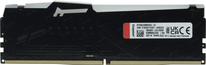 Комплект модулей памяти Kingston FURY Beast RGB KF556C40BBAK2-32 DDR5 DIMM 32Gb KIT 2*16 Gb PC5-44800 600MHz CL40