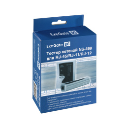 Тестер сетевой ExeGate NS-468 для RJ-45/RJ-11/RJ-12 EX271121RUS