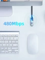 Удлинительный кабель CABLETIME CA14L (CT-AMAF2.0-PB2) 2 м, черный, ПВХ USB2.0 AM-AF