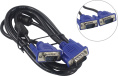 Кабель VGA Pro Cablexpert CC-PVGA-6 черный, 1.8м, 15M/15M, экран, феррит. кольца, пакет CC-PVGA-1.8M
