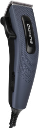 Машинка для стрижки Polaris PHC 0954 синий/черный 9Вт насадок в компл:4шт