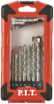 Набор сверл P.I.T. ASET02-010A по бетону, 10 шт, 3-12 мм, кейс