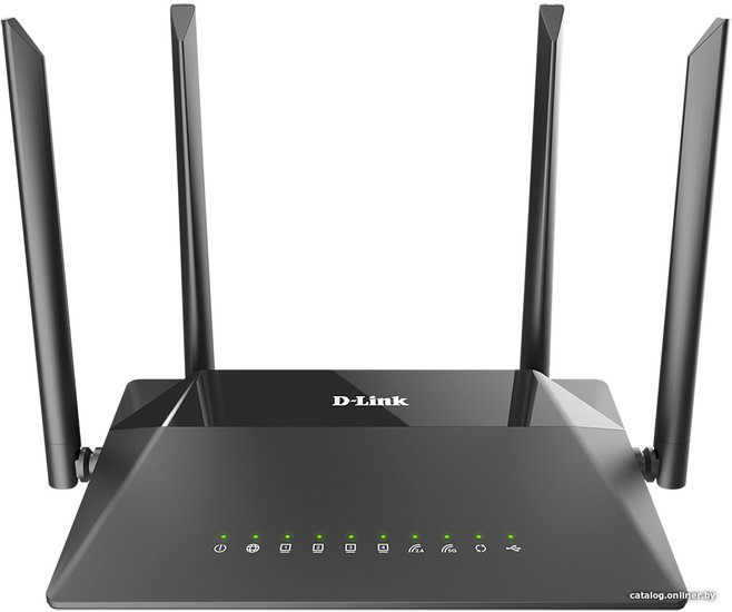 Роутер беспроводной D-Link DIR-853/URU/R3A AC1200 10/100/1000BASE-TX/4G ready черный