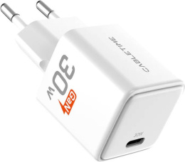 Зарядное устройство CABLETIME GA30W (CT-GAN30-PW) GaN PD3.0 30 Вт, белый