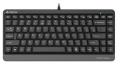 Клавиатура A4TECH Fstyler FKS11, USB, мембранная, черный/серый [fks11 grey]