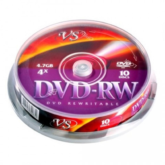 Диски VS DVD-RW 4,7 GB 4x CB/10 620830