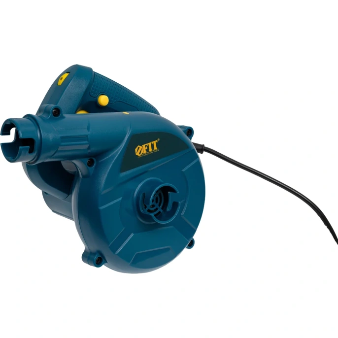 Воздуходувка-пылесос FIT 600 Вт, 6000-16000 об/мин, 3500 л/мин, 1.58 кг, БС щеток, коробка 80893