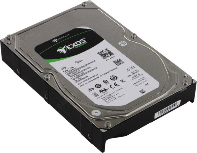 Жесткий диск HDD Seagate SAS 1Tb Exos 12Gb/s 7200rpm 256Mb 1 year warranty replacement ST1000NM000A, ST1000NM0008, MG04ACA100N, HUS722T1TALA604 (ST1000NM001A)