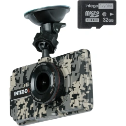 Видеорегистратор INTEGO Basic VX-240FHD Tundra Edition с салонной камерой и картой памяти 32 GB в комплекте VX-240FHD-TE
