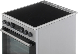 Электрическая плита Gorenje GEC5C40XAOT, стеклокерамика, электрическая, без крышки, серый