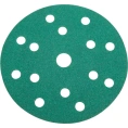 Диск абразивный с липучкой DTC-Film (green) 150 мм, 15 отверстий, P100, 5 шт BRUSHTEX 150G15-100